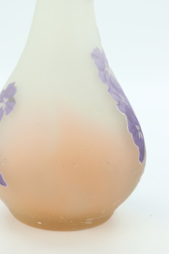 Art nouveau - Vase Gallé à décor d'hortensia