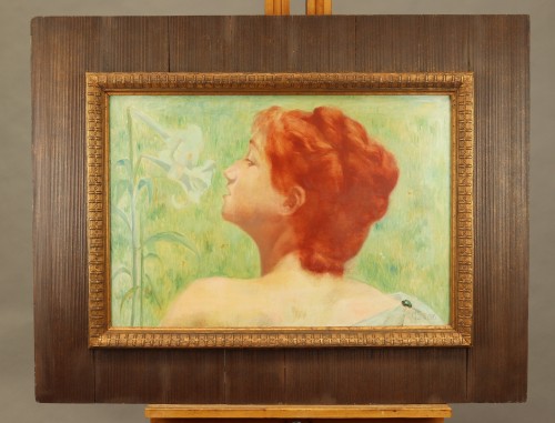 Lysiane par Gustave-Max Stevens ( 1871-1946) - Tableaux et dessins Style Art nouveau