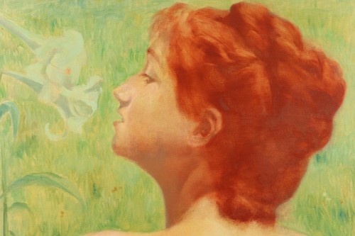 Tableaux et dessins Tableaux XIXe siècle - Lysiane par Gustave-Max Stevens ( 1871-1946)