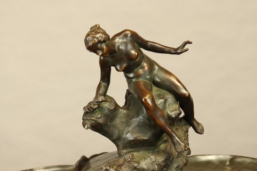 Argenterie et Arts de la table  - Centre de table à décor de naïade par Auguste Ledru (1860-1902)