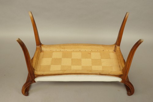 Banquette Art nouveau estampillée La Ruche - Art Revival
