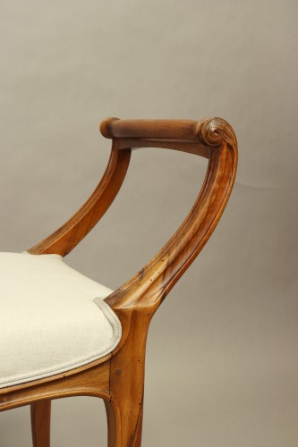 Banquette Art nouveau estampillée La Ruche - Art nouveau