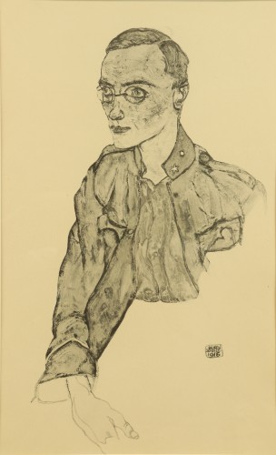 Soldat volontaire d'un an par Egon Schiele