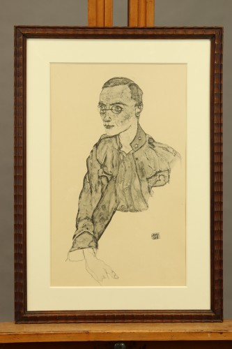 Soldat volontaire d'un an par Egon Schiele - Gravures et livres anciens Style Art nouveau