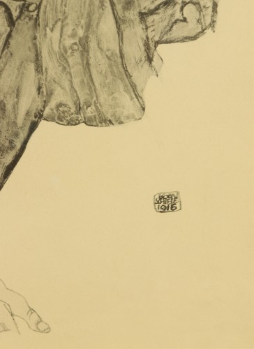 Gravures et livres anciens  - Soldat volontaire d'un an par Egon Schiele