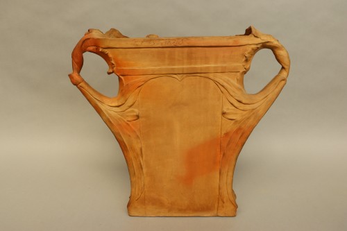 20th century - Terracotta vase by Paul François Berthoud (1870-1930)