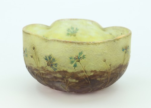 Daum - Cornflowers cup - Glass & Crystal Style Art nouveau