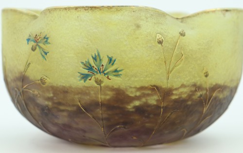 20th century - Daum - Cornflowers cup