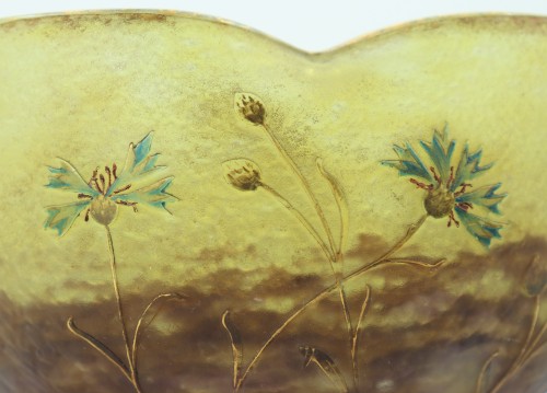 Art nouveau - Daum - Cornflowers cup