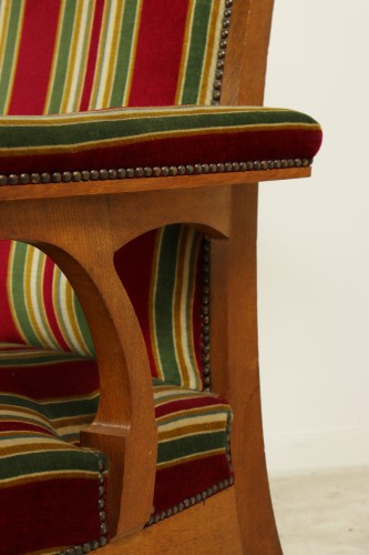 XXe siècle - Paire de fauteuils par Gustave Serrurier-Bovy (1858-1910)