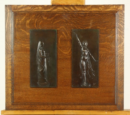 Allegory of Surgery and Aviation by Albert Bartholomé - Sculpture Style Art nouveau