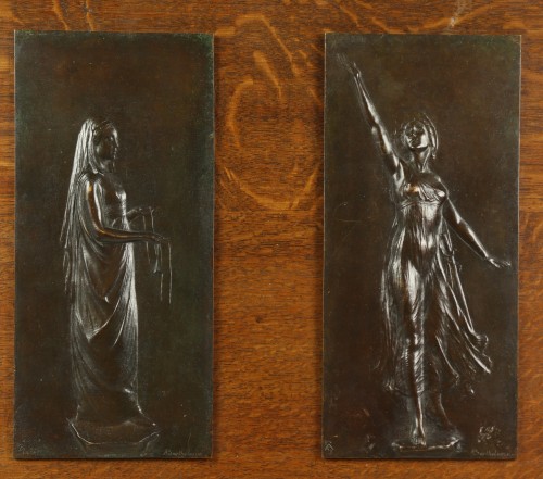 Sculpture  - Allegory of Surgery and Aviation by Albert Bartholomé