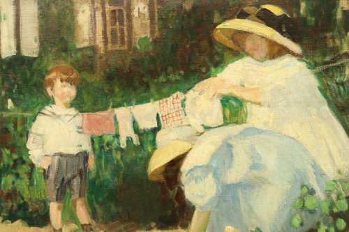 The laundry chore by Martha Stettler (1870-1945) - 