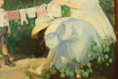 Art nouveau - The laundry chore by Martha Stettler (1870-1945)