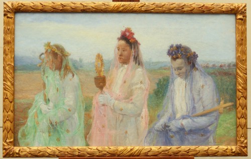 Antiquités - La procession, - Joseph Horenbant (1863-1956) 