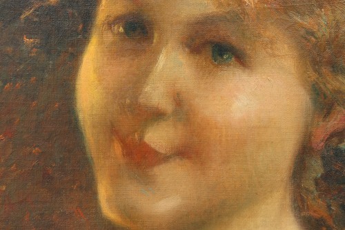 Antiquités - Portrait d'élégante par Albert Besnard (1849-1934)