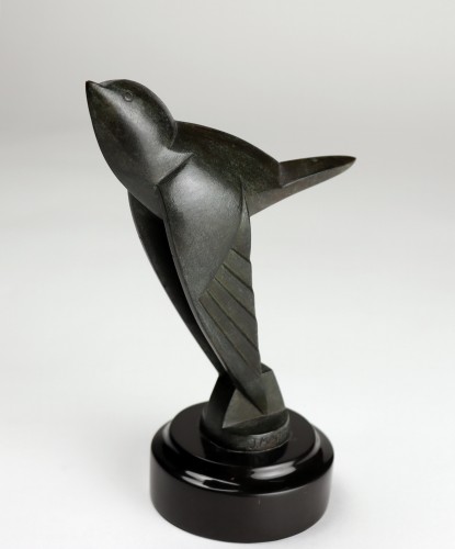 Sculpture Sculpture en Bronze - L'oiseau, Bouchon de radiateur en bronze par les frères Martel