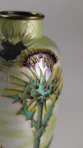 Art nouveau - Eugène Feuillâtre (1870-1916) - Thistle vase