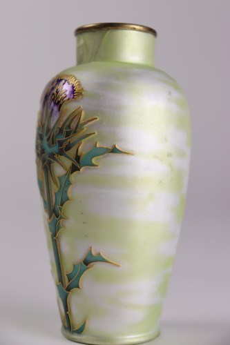 Antiquités - Eugène Feuillâtre (1870-1916) - Thistle vase