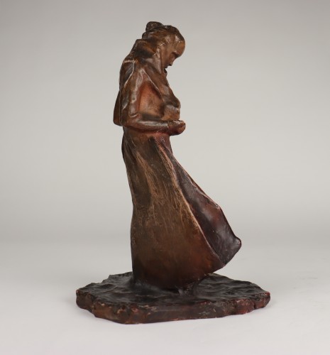 Sculpture Sculpture en Terre cuite - La mendiante, terre cuite - Carl Milles (1875-1955)