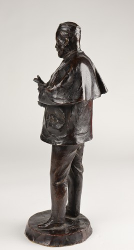 Louis Pasteur, bronze sculpture by Théodore Rivière (1857-1912) - 