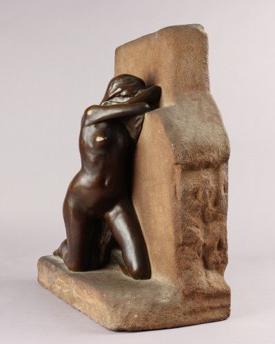 Grief - Albert Bartholomé (1848-1928) - Sculpture Style Art nouveau