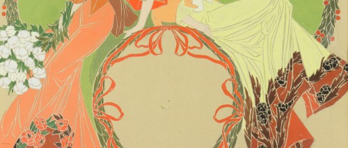 XXe siècle - Deux élégantes, par Georges de Feure (1868-1943)