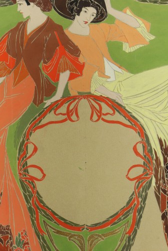 Two elegant women, by Georges de Feure (1869-1943) - Art nouveau