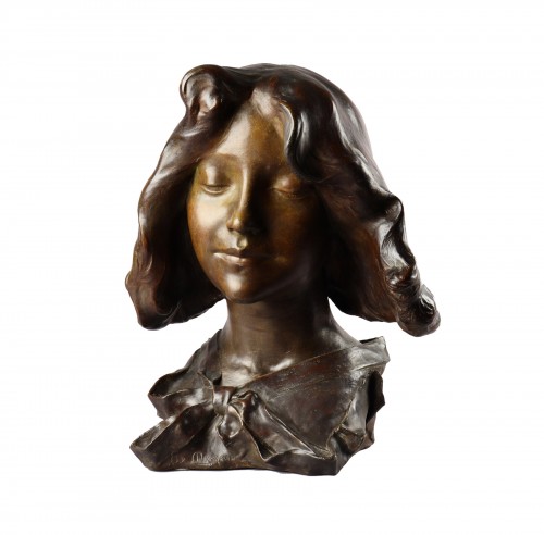 Bust of a young lady by Pierre-Félix Fix-Masseau