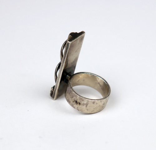 Antique Jewellery  - Silver ring by Jean Després (1889-1980)