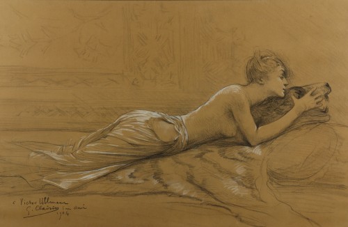 Portrait of Sarah Bernhardt - Georges Clairin (1843-1919)