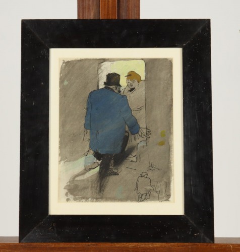 The client by Charles Martin (1884-1934) - Paintings & Drawings Style Art nouveau