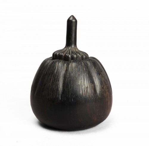 Bittergourd box in ebony by Clément Mère