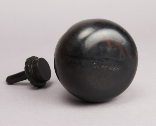 Objects of Vertu  - Bittergourd box in ebony by Clément Mère (1861-1940)
