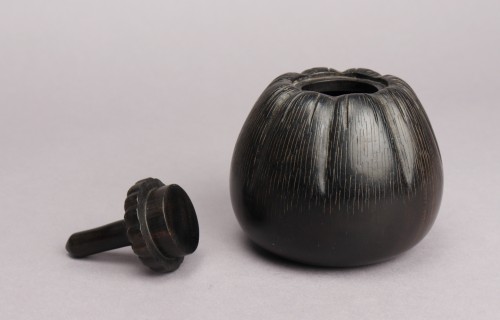 Bittergourd box in ebony by Clément Mère - Art nouveau