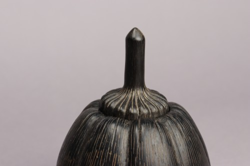 Art nouveau - Bittergourd box in ebony by Clément Mère