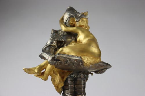 Celuy quy fut pris, bronze sculpture - François André Clémencin (1878-1950). - Sculpture Style Art nouveau