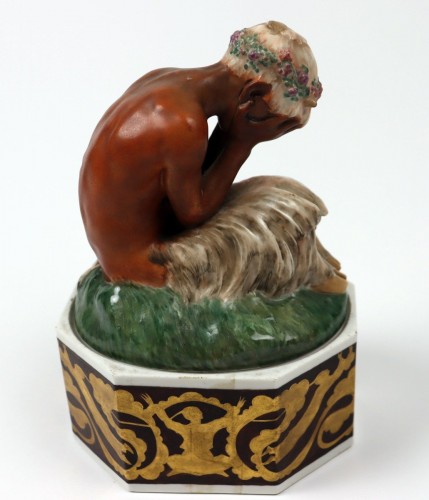 Faune pleureur - Gerhard Henning (1880-1967) pour Royal Copenhagen - Céramiques, Porcelaines Style Art nouveau