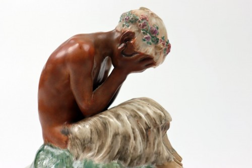 Porcelain & Faience  - Weeping faun - Gerhard Henning (1880-1967) for Royal Copenhagen