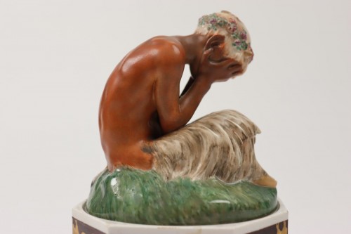 Weeping faun - Gerhard Henning (1880-1967) for Royal Copenhagen - Art nouveau