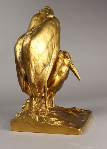 Sculpture Sculpture en Bronze - Marabouts - Josuë Dupon (1864-1935)