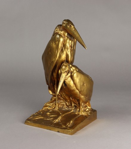 Antiquités - Marabou storks  - Josuë Dupon (1864-1935)