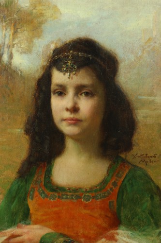 Portrait de jeune fille - Yves Edgard Muller (1876-1958) - Art nouveau