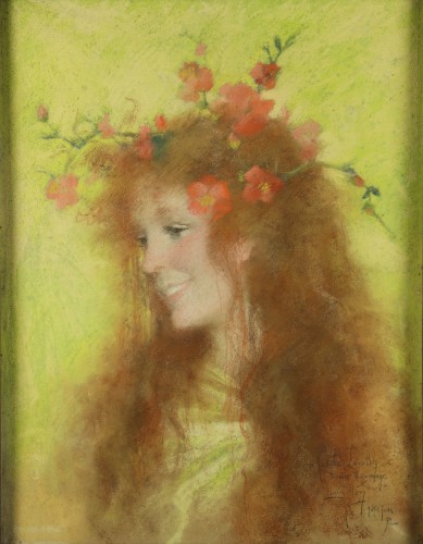 Le printemps, - Lucien Lévy-Dhurmer (1865-1953 - Art Revival