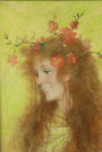 XIXe siècle - Le printemps, - Lucien Lévy-Dhurmer (1865-1953