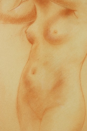 Nude with a comb -  Armand Rassenfosse (1862-1934). - Art nouveau