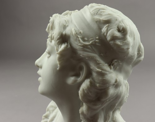 Suzon, buste en biscuit d'après Auguste Rodin - Napoléon III