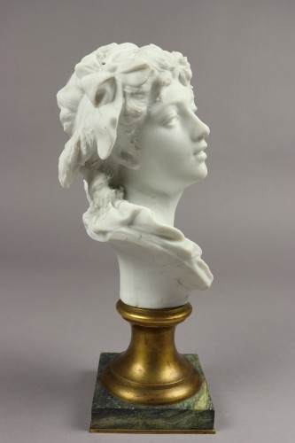 Napoléon III - Suzon, biscuite bust after Auguste Rodin