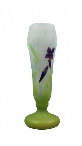 Daum vase with gencians