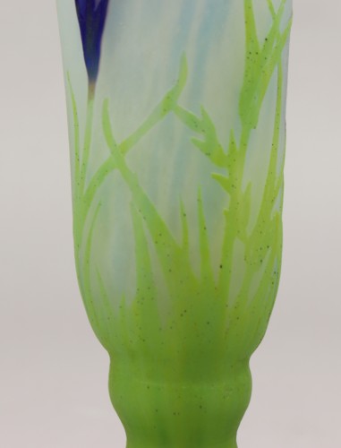 Verrerie, Cristallerie  - Daum - Vase aux gentianes, 1912